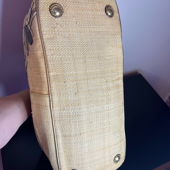 Coach Hamptons Archive 10th Anniversary straw floral carryall - Picture 6 of 15